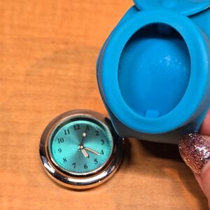 Target Teal Colored Slap Wrist‎ Watch NEW BATTERY Japan Movt  WORKS!